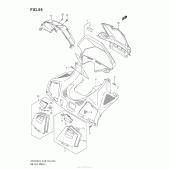 Схема вузла: Meter Panel (An650A L2 E28) для Suzuki AN650 Burgman (EU analogue of SkyWave)