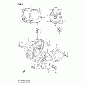 Схема узла: Крышки картера для Suzuki DR-Z70