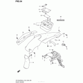 Схема узла: Заднее крыло для Suzuki DR-Z400 DR-Z400SM