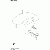 Схема вузла: Переднє крило (Gsx-R1000L7 E03) для Suzuki GSX-R1000