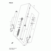 Схема узла: Передняя вилка для Suzuki GSX-R1000