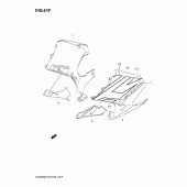 Схема вузла: Нижній обтічник (Gs500fk5) для Suzuki GS500