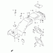 Схема вузла: Заднє крило (Model s) для Suzuki GSX-R1100