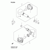 Схема узла: Поворотники (Gs500k4/k5/k6/uk4/k5/k6) для Suzuki GS500