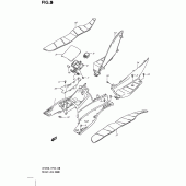 Схема узла: Полик & Нижний подкрылок для Suzuki UH200 Burgman