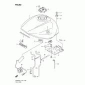 Схема узла: Топливный бак (Gsx650fl1 e21) для Suzuki GSX650
