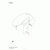 Схема узла: Переднее крыло (Gsx-R600L3 E33) для Suzuki GSX-R600