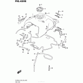 Схема узла: Топливный бак (Dl650Xal6 E33) для Suzuki DL650 V-Strom