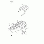 Схема вузла: Сидіння для Suzuki TS185