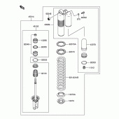 Схема вузла: Амортизатор задній для Suzuki RM-Z250