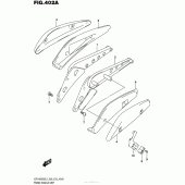 Схема вузла: Задній кронштейн (Vzr1800Bzl5 E28) для Suzuki VZR1800 Boulevard M109R BOSS