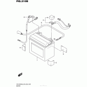Схема узла: Аккумулятор (Gsx1300Ral6 E28) для Suzuki GSX1300 Hayabusa