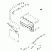 Схема вузла: Акумулятор (Model k1/k2) для Suzuki AN400 Burgman (EU analogue of SkyWave)