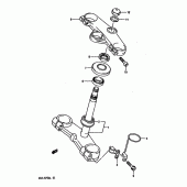 Схема узла: Рулевая траверса (Model l) для Suzuki GSX-R750