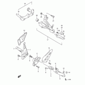 Схема вузла: Підніжки для Suzuki GSX-R600