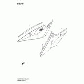 Схема вузла: Бічні панелі для Suzuki GSX-R750