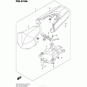 Схема вузла: Заглушка сидіння для Suzuki GSX-R1000