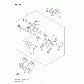 Схема вузла: Задній гальмівний супорт для Suzuki RM-Z450