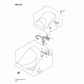 Схема узла: Сиденье (Vlr1800l1 e24) для Suzuki VLR1800 Intruder C1800R/ Boulevard C109R