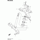 Схема вузла: Рульова траверса для Suzuki AN650 Burgman (EU analogue of SkyWave)