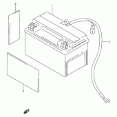 Схема вузла: Акумулятор для Suzuki GSX250 Across