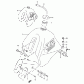 Схема узла: Топливный бак (Model l/m) для Suzuki DR250