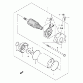 Схема вузла: Електричний стартер для Suzuki GSX1300 Hayabusa