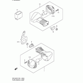 Схема вузла: Поворотники (Dr-z400ek2/ek3/ek4 e24) для Suzuki DR-Z400 DR-Z400