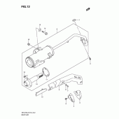 Схема узла: Выхлопная система для Suzuki DR-Z70