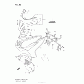Схема вузла: Front Leg Shield (An400A L2 E33) для Suzuki AN400 Burgman (EU analogue of SkyWave)