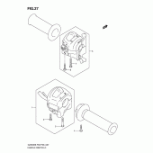 Схема вузла: Пульт керування рульовим для Suzuki GZ250 Marauder