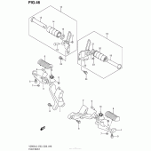 Схема узла: Подножки для Suzuki VZ800 Boulevard M50