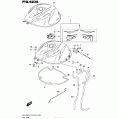 Схема вузла: Паливний бак (Gsx-R600L5 E03) для Suzuki GSX-R600