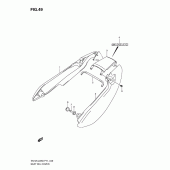 Схема узла: Задний подседельный обтекатель (En125huk9) для Suzuki EN125
