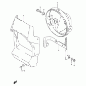 Схема узла: Накладка фары для Suzuki DF125