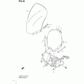 Схема узла: Ветровое стекло для Suzuki UH200 Burgman