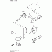 Схема вузла: Електроустаткування (An650L5 E33) для Suzuki AN650 Burgman (EU analogue of SkyWave)