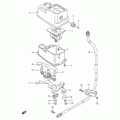 Схема узла: Спидометр для Suzuki DR125