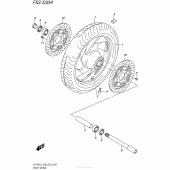 Схема вузла: Переднє колесо Suzuki VZ1500 Boulevard M90