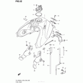 Схема узла: Топливный бак (Dl1000Al4 E03) для Suzuki DL1000 V-Strom
