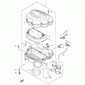 Схема узла: Воздушный фильтр для Suzuki GSX-R750