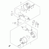 Схема вузла: Поворотники для Suzuki GZ250 Marauder