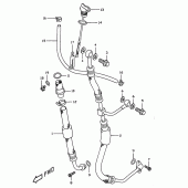 Схема вузла: Шланг масляний Suzuki DR350