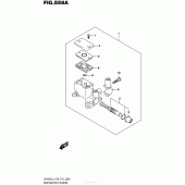 Схема вузла: Задній гальмівний циліндр Suzuki UH200 Burgman