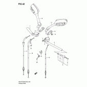 Схема вузла: Кермо & Тросики для Suzuki GSX-R750