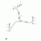 Схема вузла: Труба масляна для Suzuki DR650 DR650SE