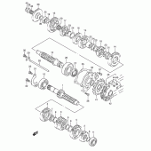 Схема вузла: Трансмісія для Suzuki RGV250