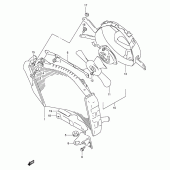 Схема вузла: Радіатор для Suzuki GSX-R1100
