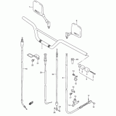 Схема вузла: Кермо & Тросики (Model m) для Suzuki DR650 DR650RSE