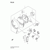 Схема узла: Фара для Suzuki VS1400 Boulevard S83